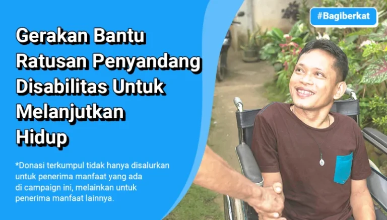 Gerakan Bantu Ratusan Penyandang Disabilitas Untuk Melanjutkan Hidup