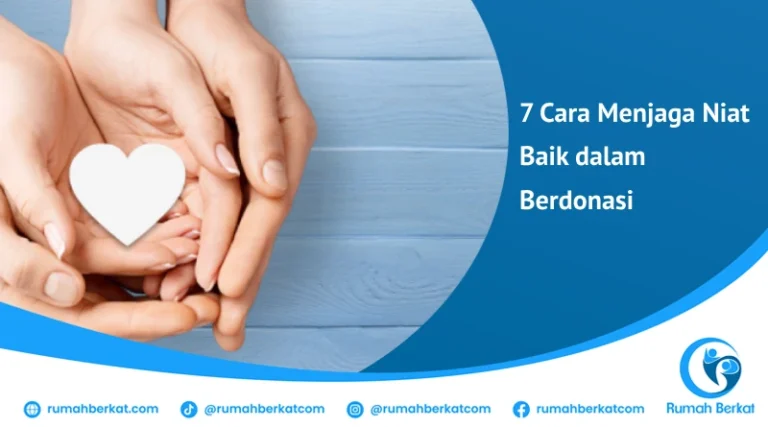 cara menjaga niat baik dalam berdonasi