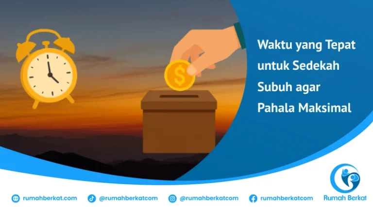 waktu terbaik untuk sedekah subuh
