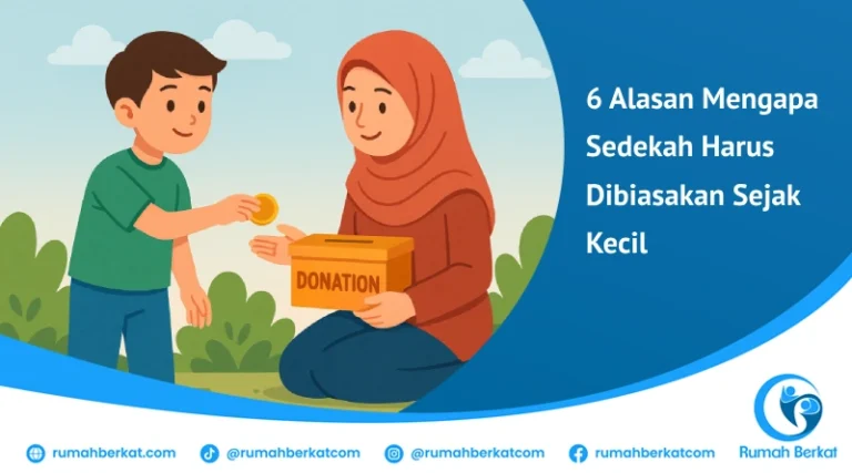 Sedekah harus dibiasakan sejak dini