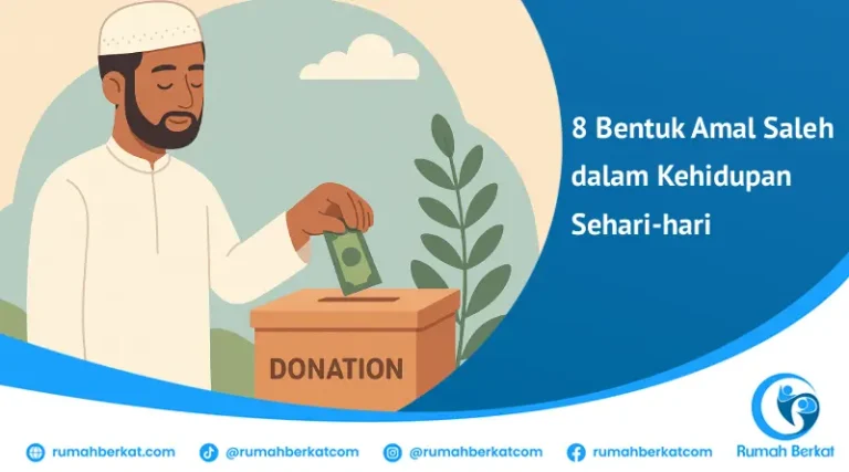 Seorang pria memasukkan uang ke dalam kotak donasi bertuliskan "DONATION," menunjukkan salah satu bentuk amal saleh yang dapat dilakukan dalam kehidupan sehari-hari.
