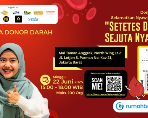 jadwal donor darah jakarta barat 22 juni 2025