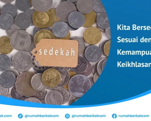 kita bersedekah sesuai dengan kemampuan dan keikhlasan